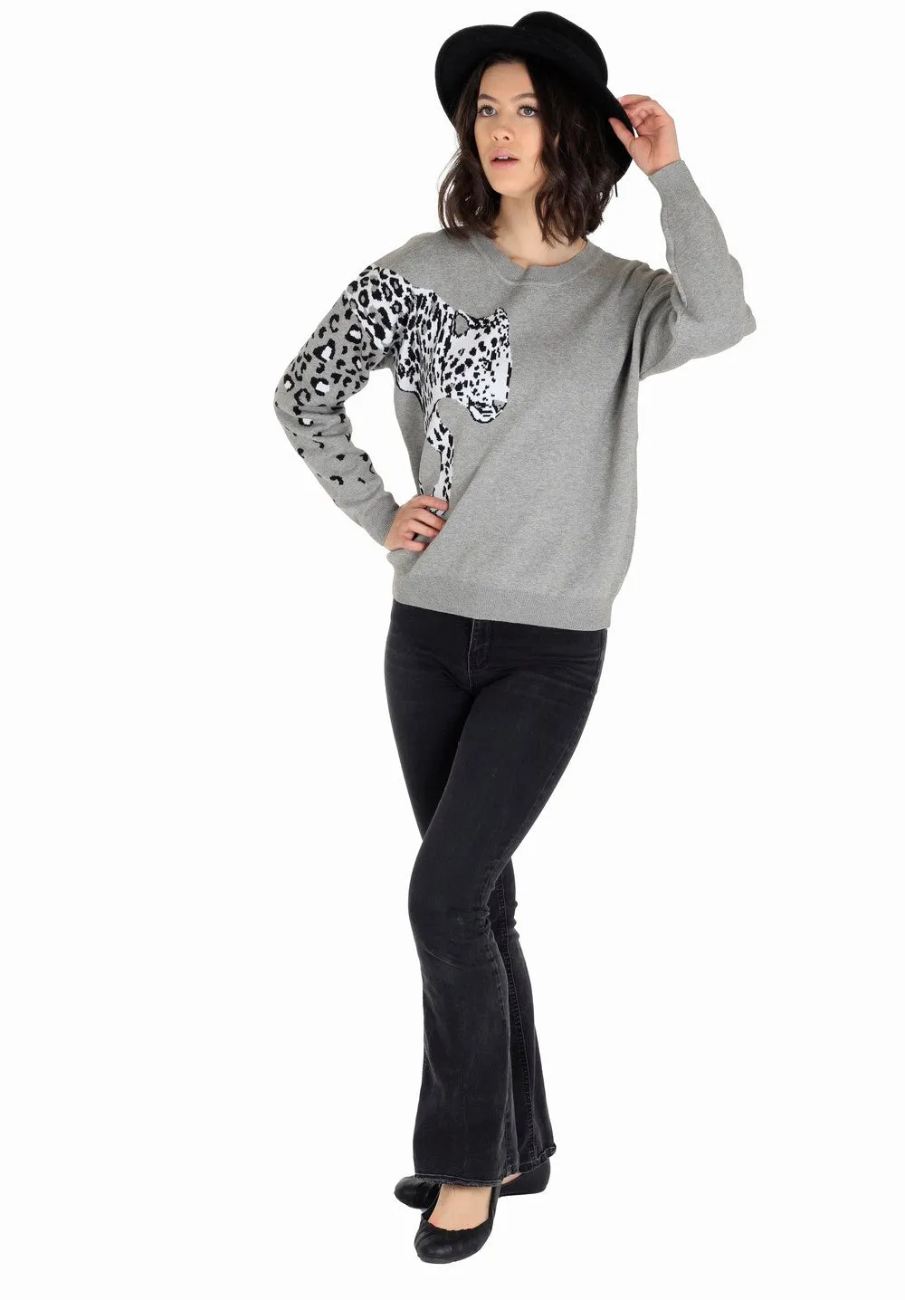 Buy Women's Grey Pullover Sweaters Online