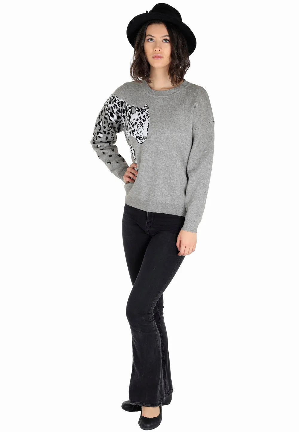 Buy Women's Grey Pullover Sweaters Online