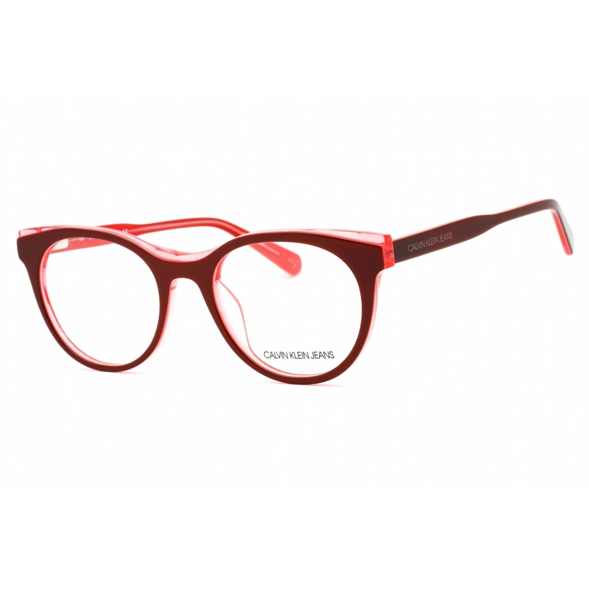 Calvin Klein Jeans Women's Eyeglasses - Burgundy/Crystal Azalea Frame | CKJ19511 609