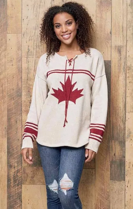 Canadiana Eco Cotton "Hockey" Pullover Sweater