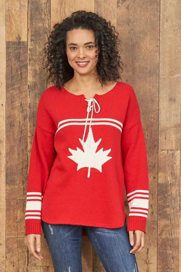 Canadiana Eco Cotton "Hockey" Pullover Sweater