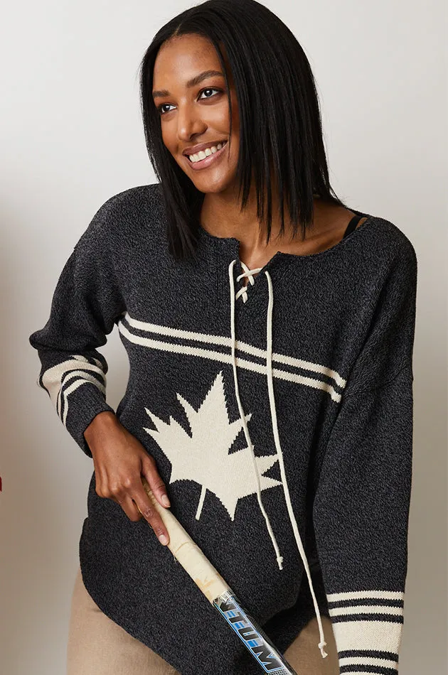 Canadiana Eco Cotton "Hockey" Pullover Sweater