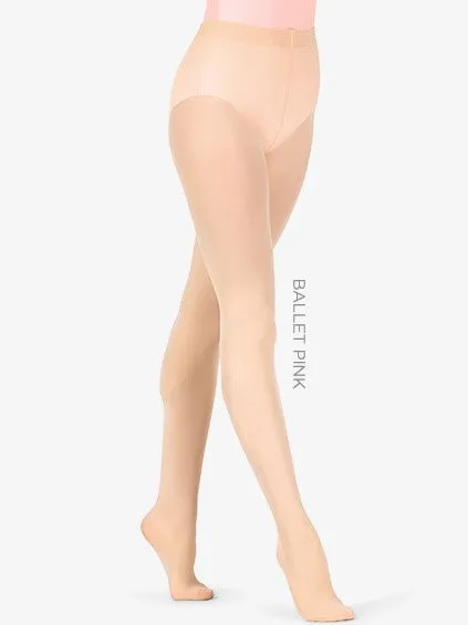 Capezio #1915 Adult Ultra Soft Footed Tights with Self Knit Waistband- Ballet Pink or Caramel- CLEARANCE