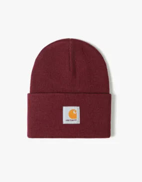 Carhartt WIP Acrylic Watch Beanie - Bordeaux