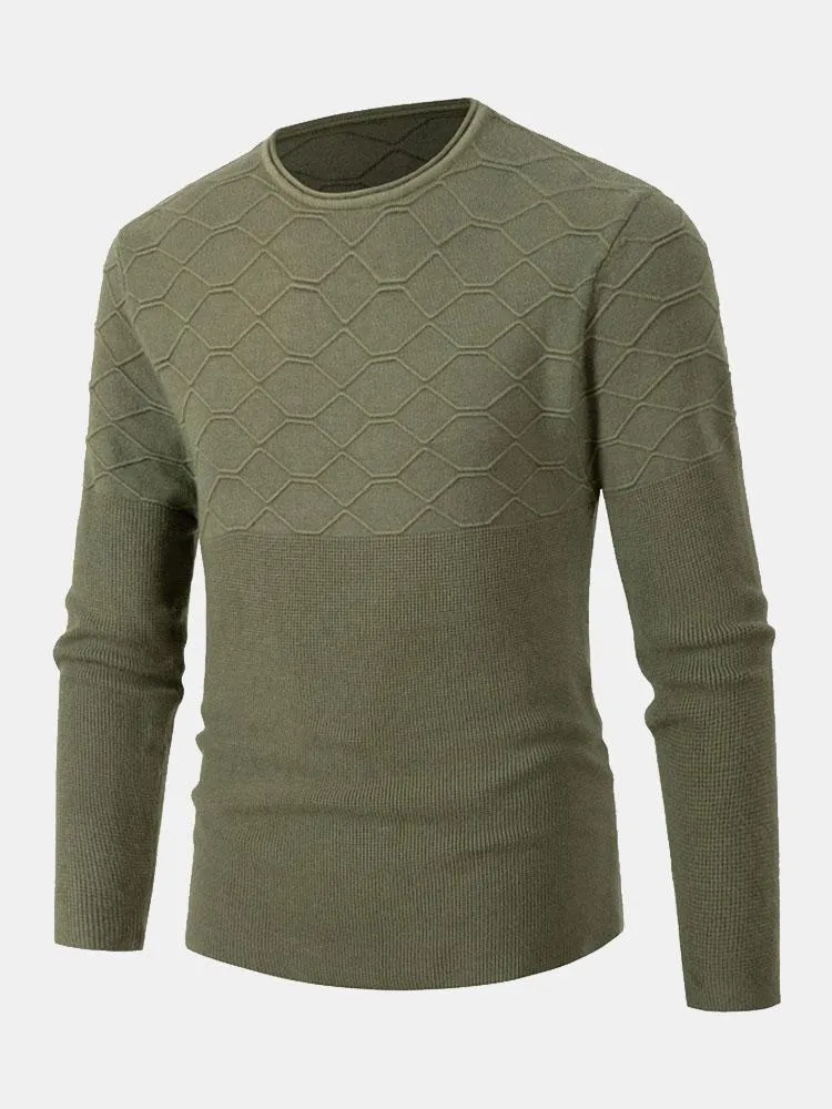 Celzo | Slim Fit Crew Neck Knitted Jumper