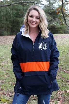 Charles River Classic Striped Pullover, Navy and Orange (Wholesale Pricing N/A)