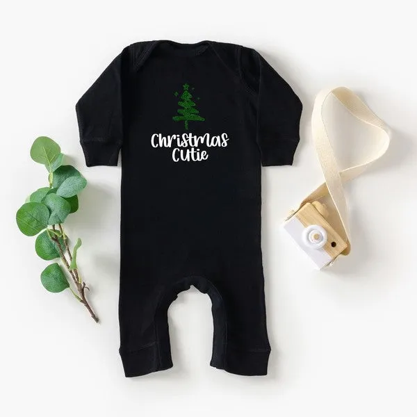 Christmas Cutie Tree Glitter Baby Romper