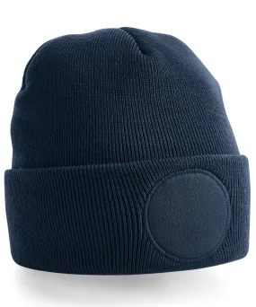 Circular patch beanie | French Navy