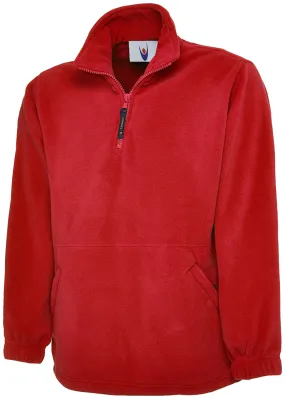 Classic 1/4 Zip Fleece Jacket | Red