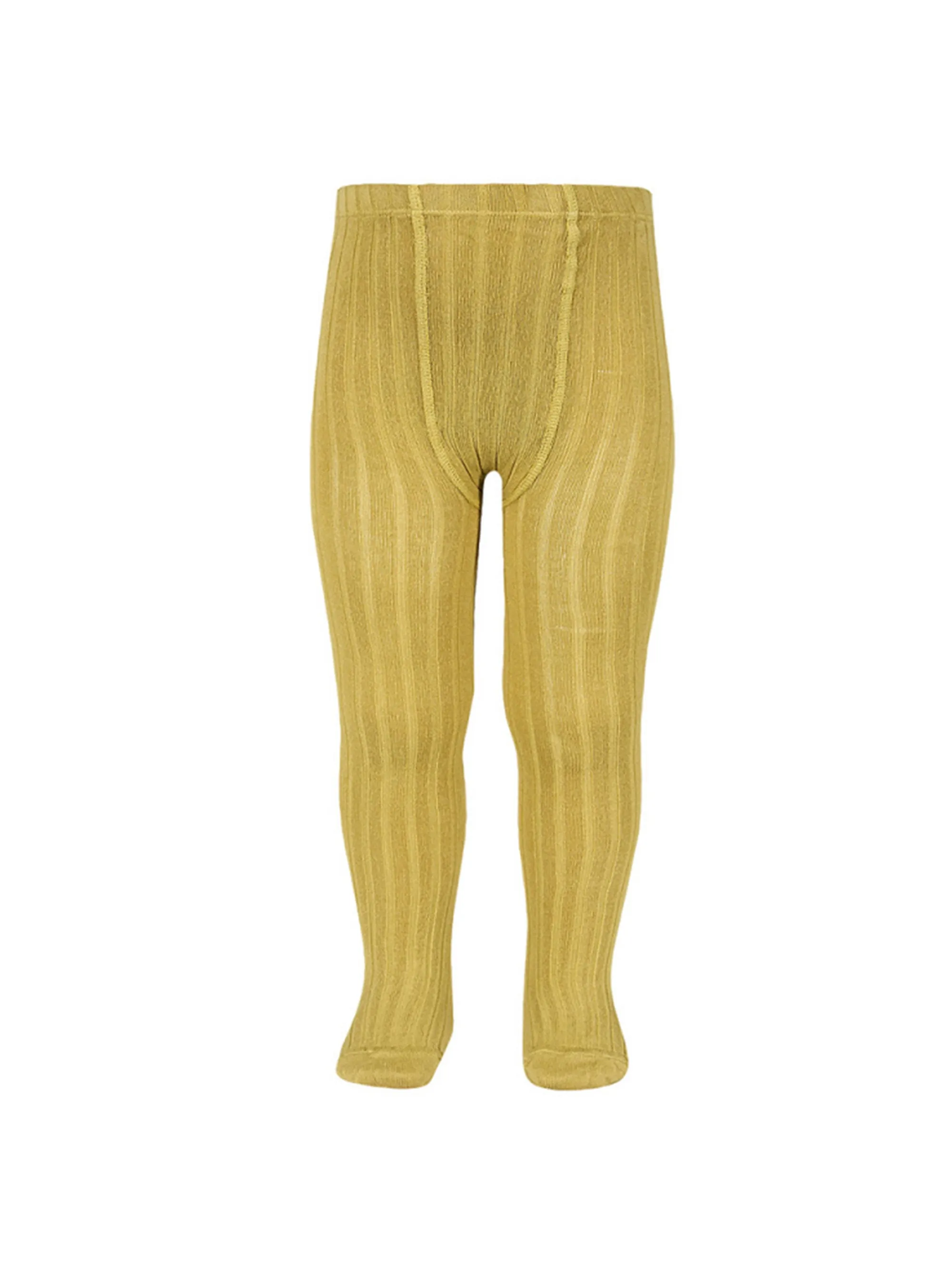 CÓNDOR Ribbed Stockings Mustard