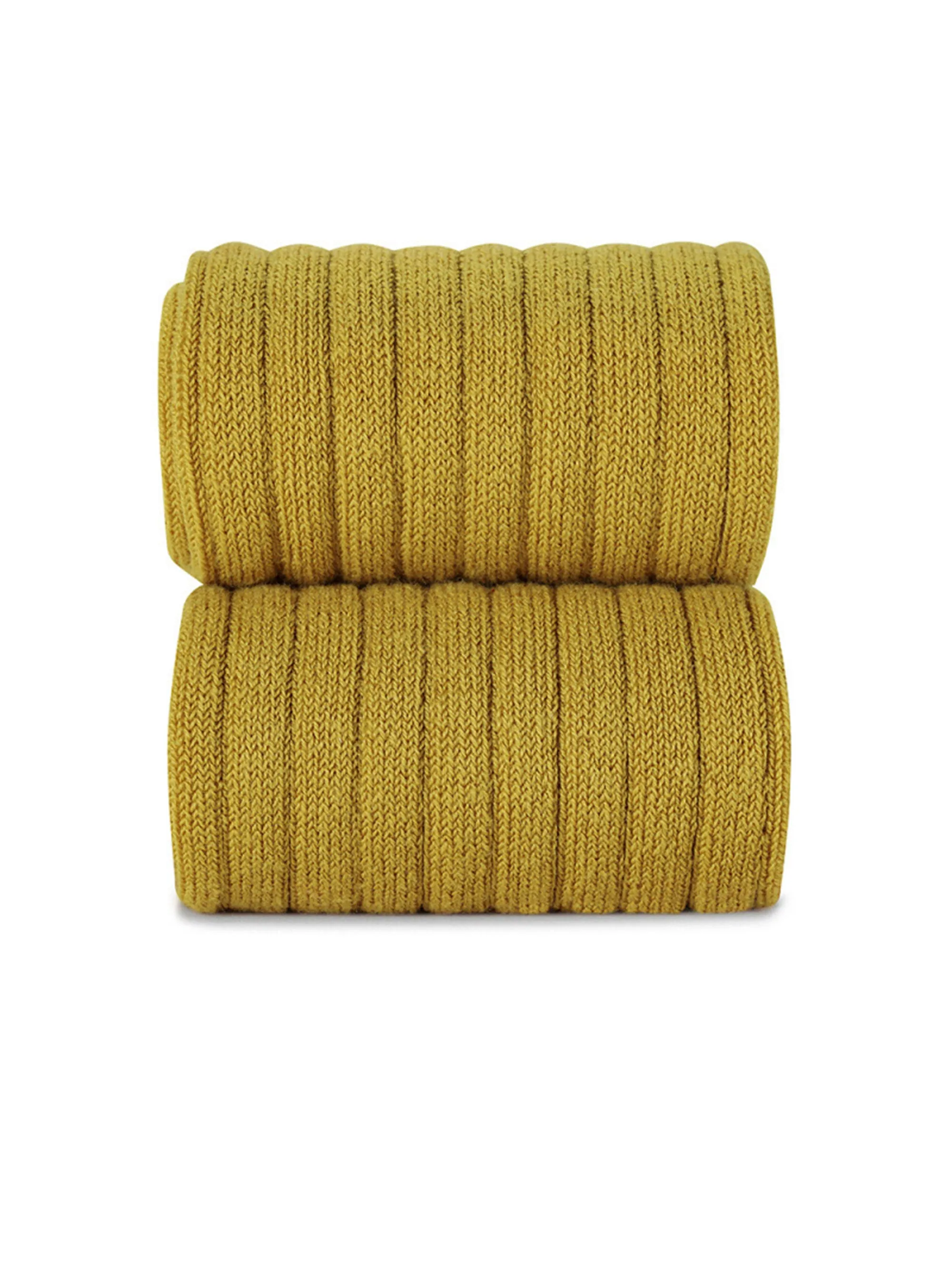 CÓNDOR Ribbed Stockings Mustard