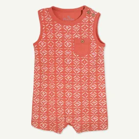 Copper Geo Print Romper