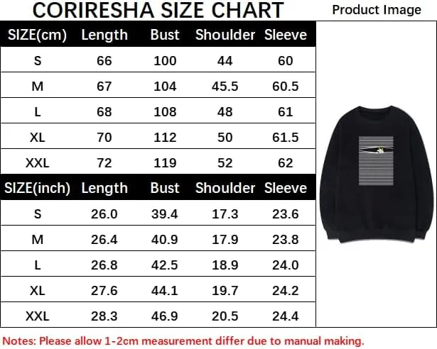 CORIRESHA Funny Cat Sweatshirt Crew Neck Long Sleeve Cotton Casual Striped Pullover