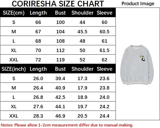 CORIRESHA Teen Cute Cat Crew Neck Long Sleeve Fishing Lovers Pullover Sweatshirt