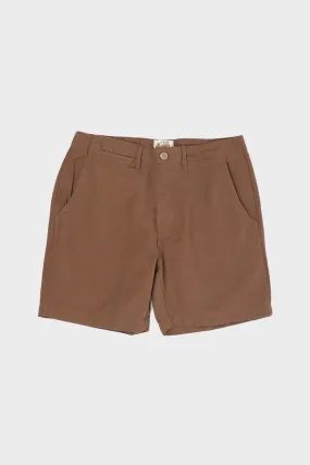 Cotton/Linen Shorts - Churro Brown