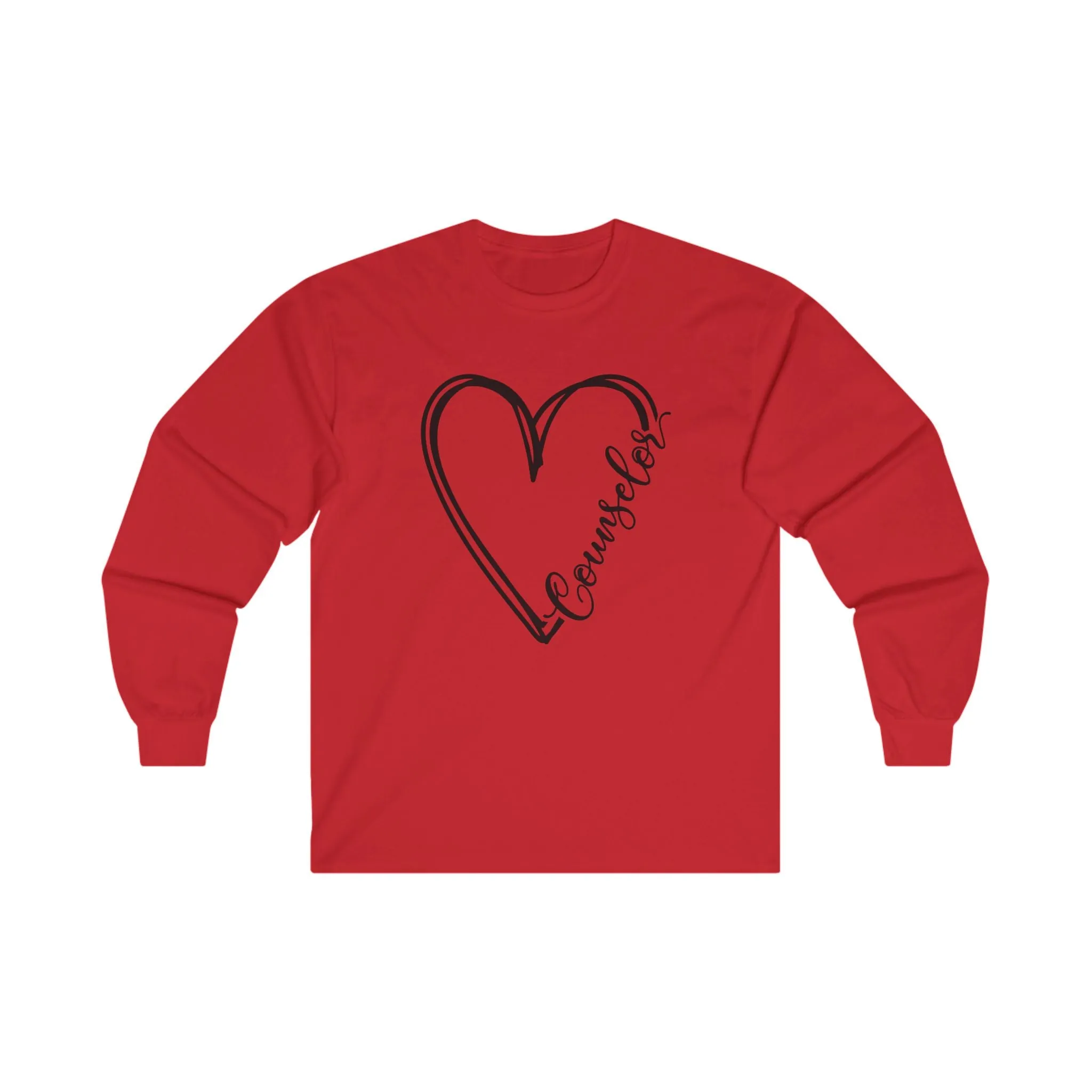 Counselor Heart Long Sleeve Shirt