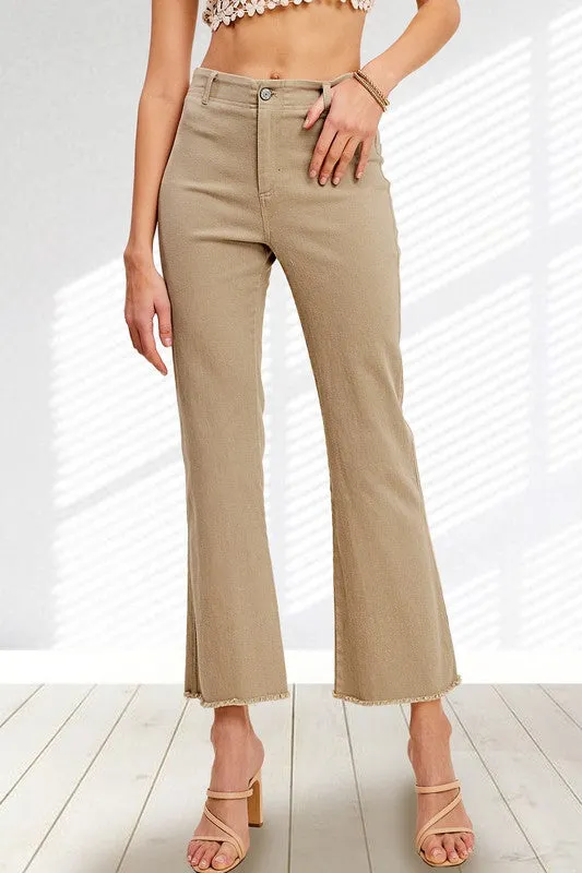 Dedra Soft Washed Stretchy High Rise Pants