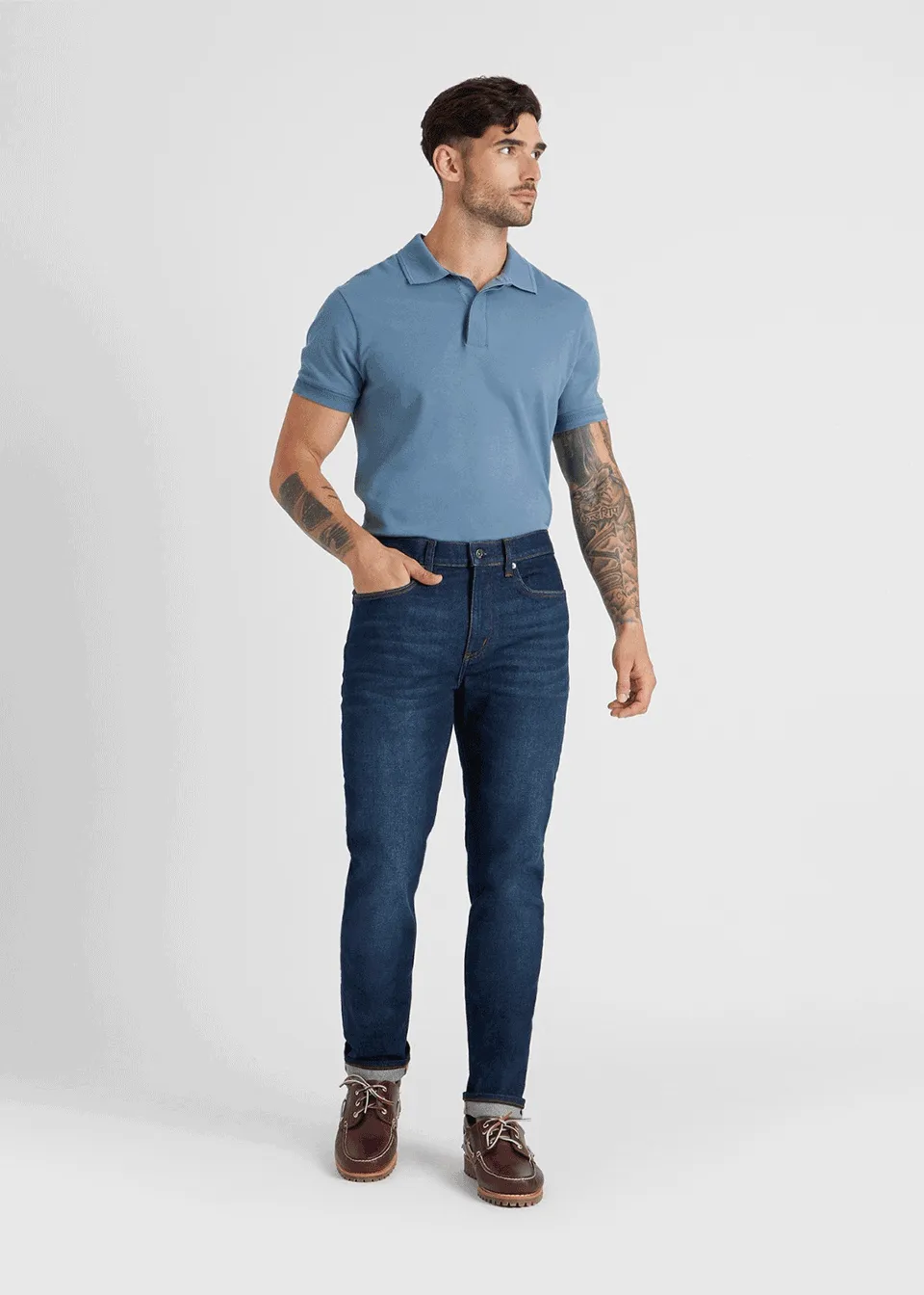 Deep Blue Narrow Fit Jeans