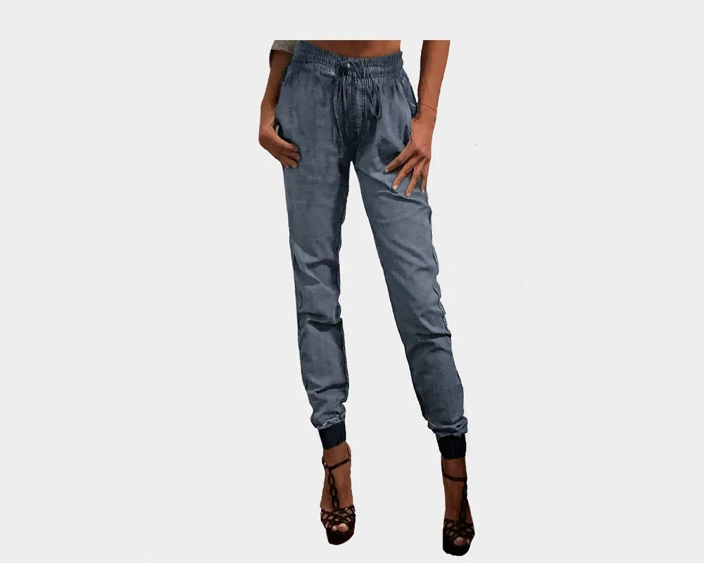 Denim Weekender Jogger Pants - The Milano