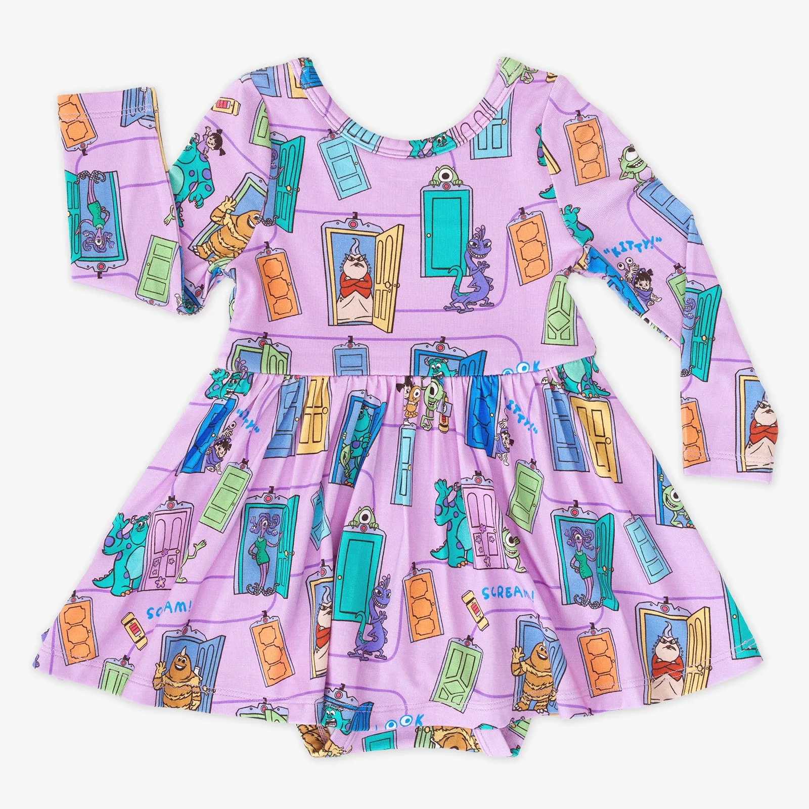 Disney Monsters, Inc. Scream Team Twirl Dress with Bodysuit