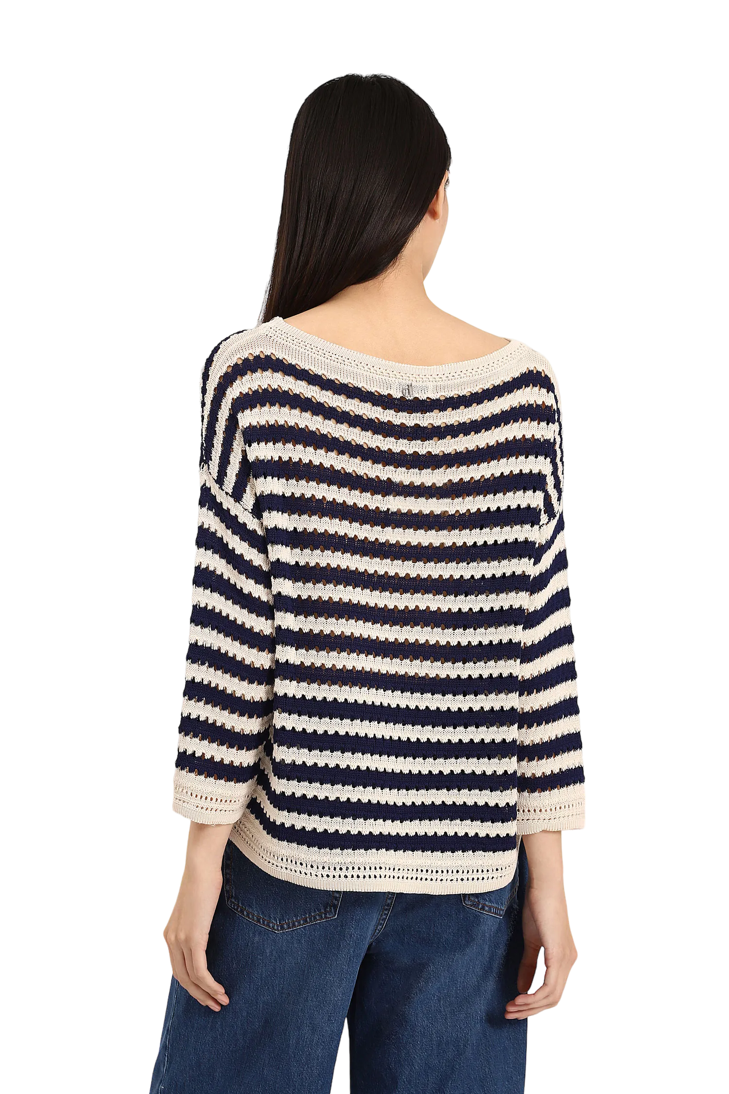 Dixie blue striped pullover