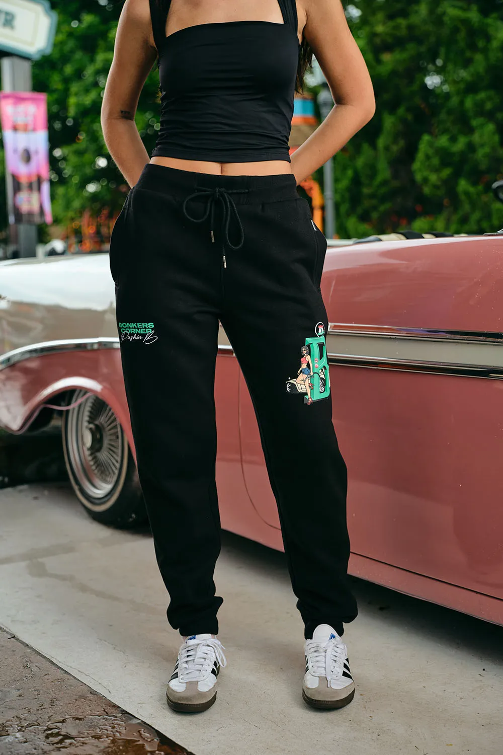 Dollar Bills Black Joggers