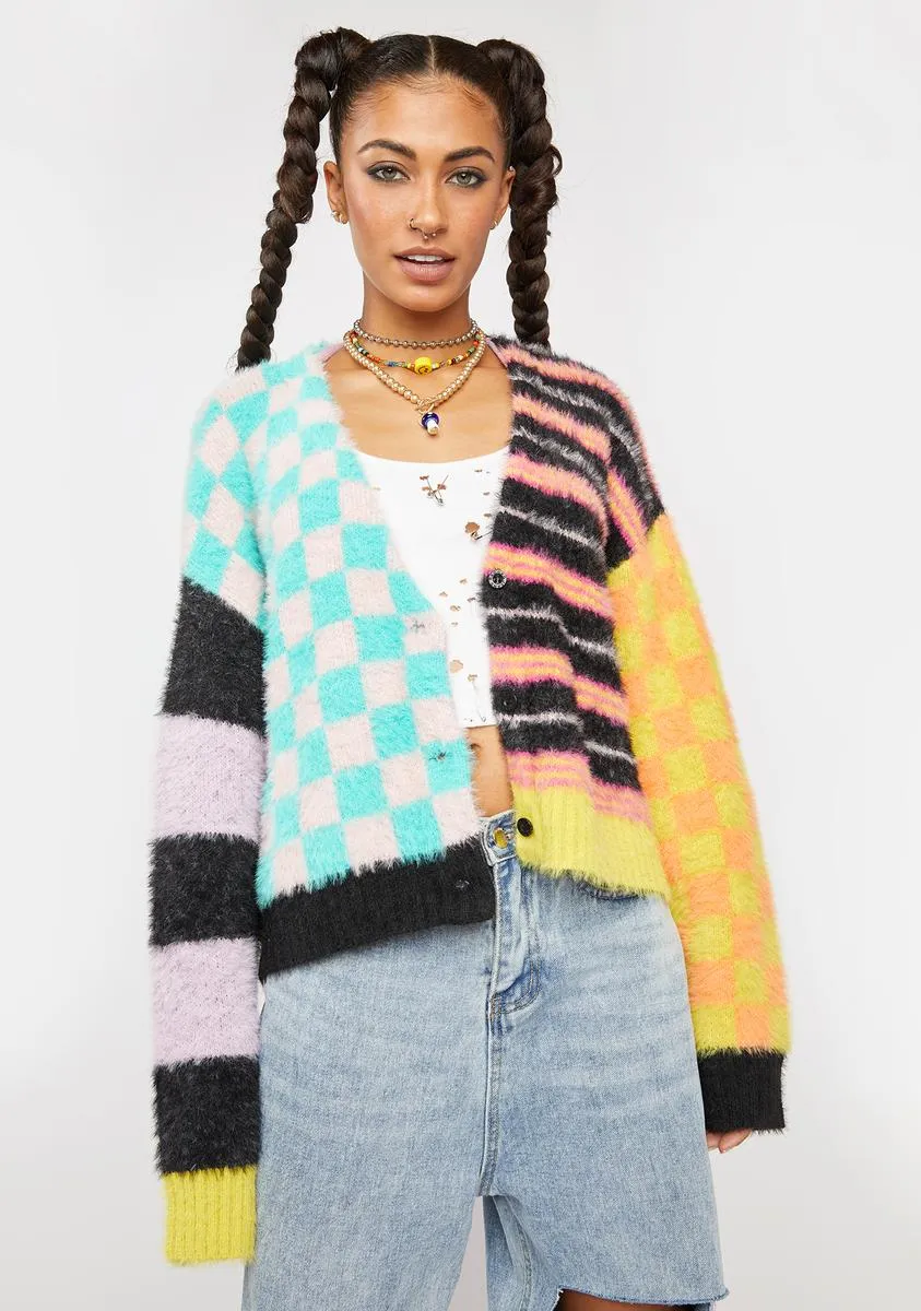 Electric Fuzzy Cardigan