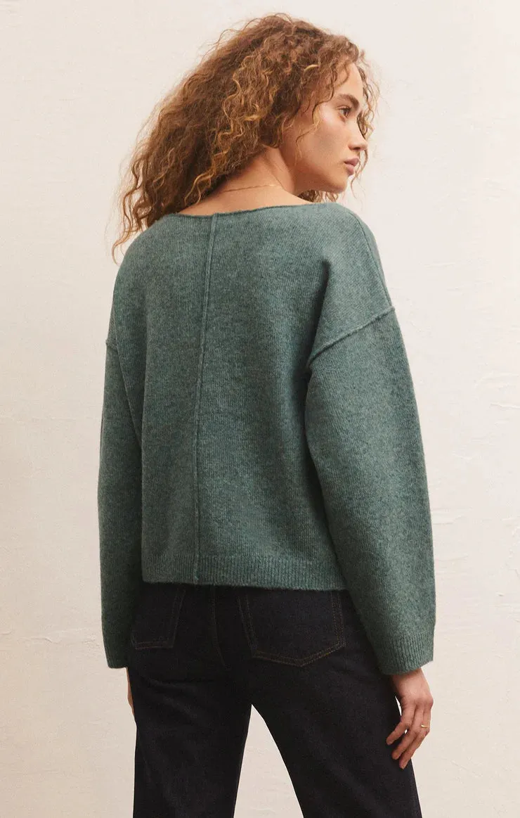 Everyday Pullover Sweater | Calypso Green