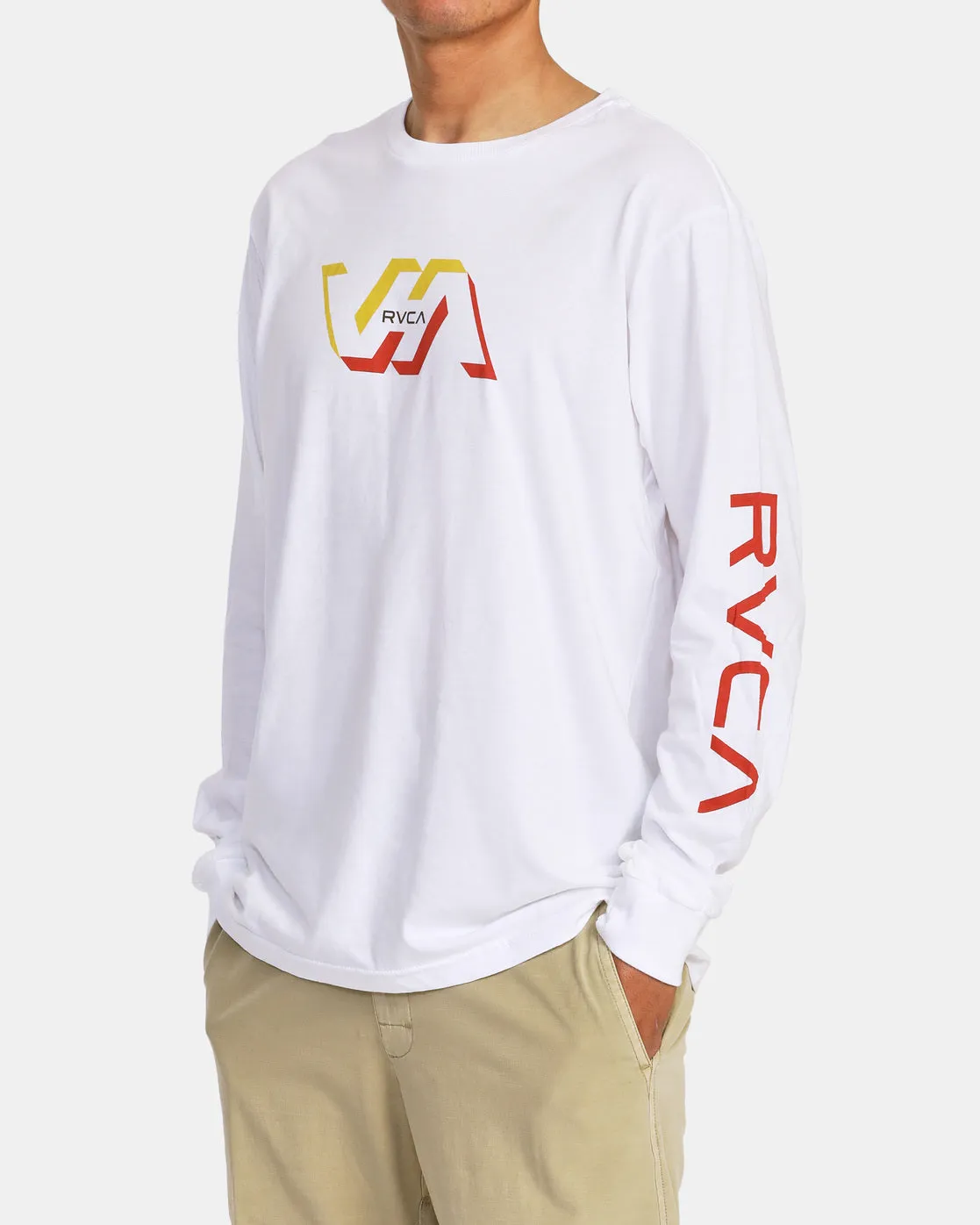 Facets Long Sleeve Tee - White