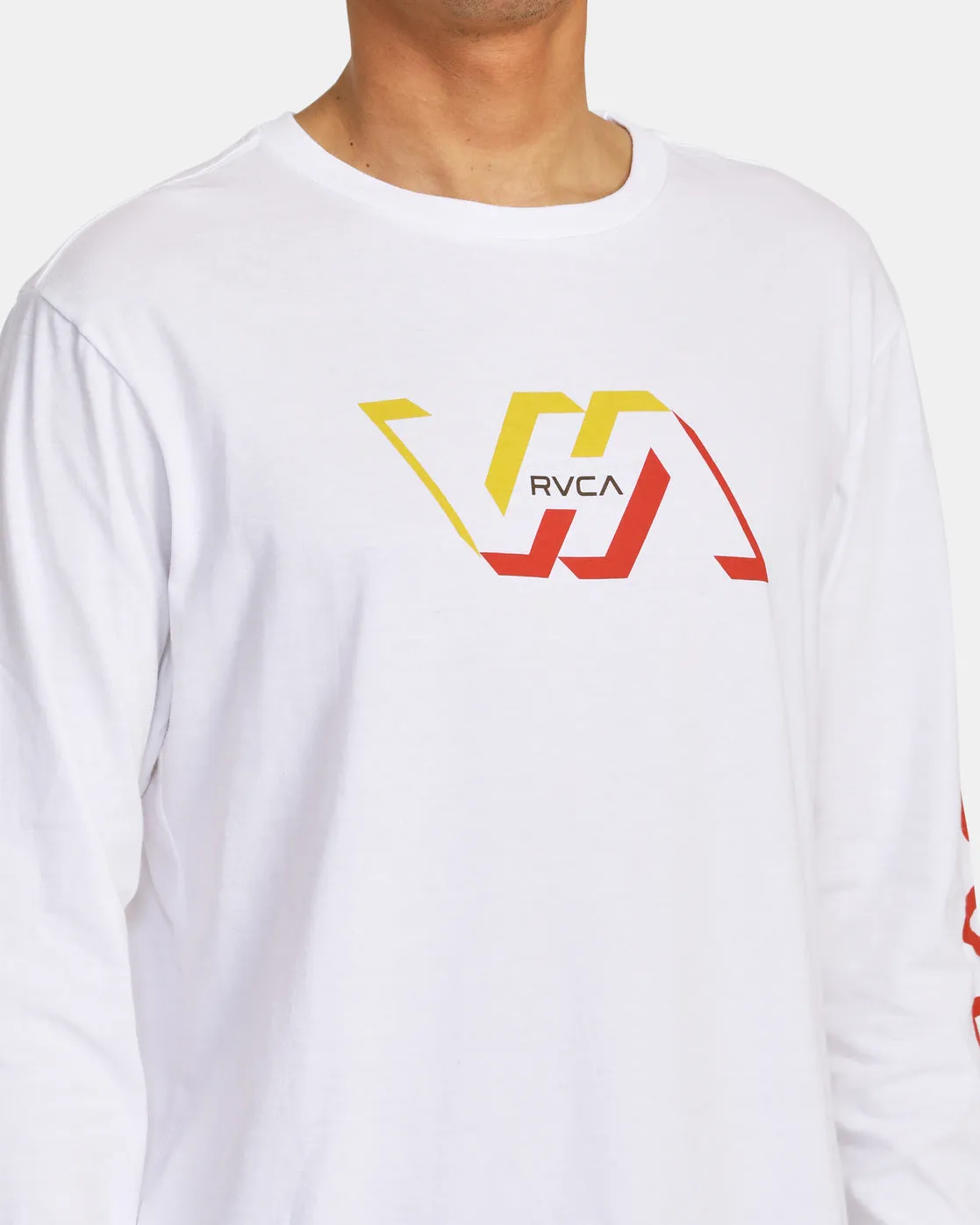 Facets Long Sleeve Tee - White