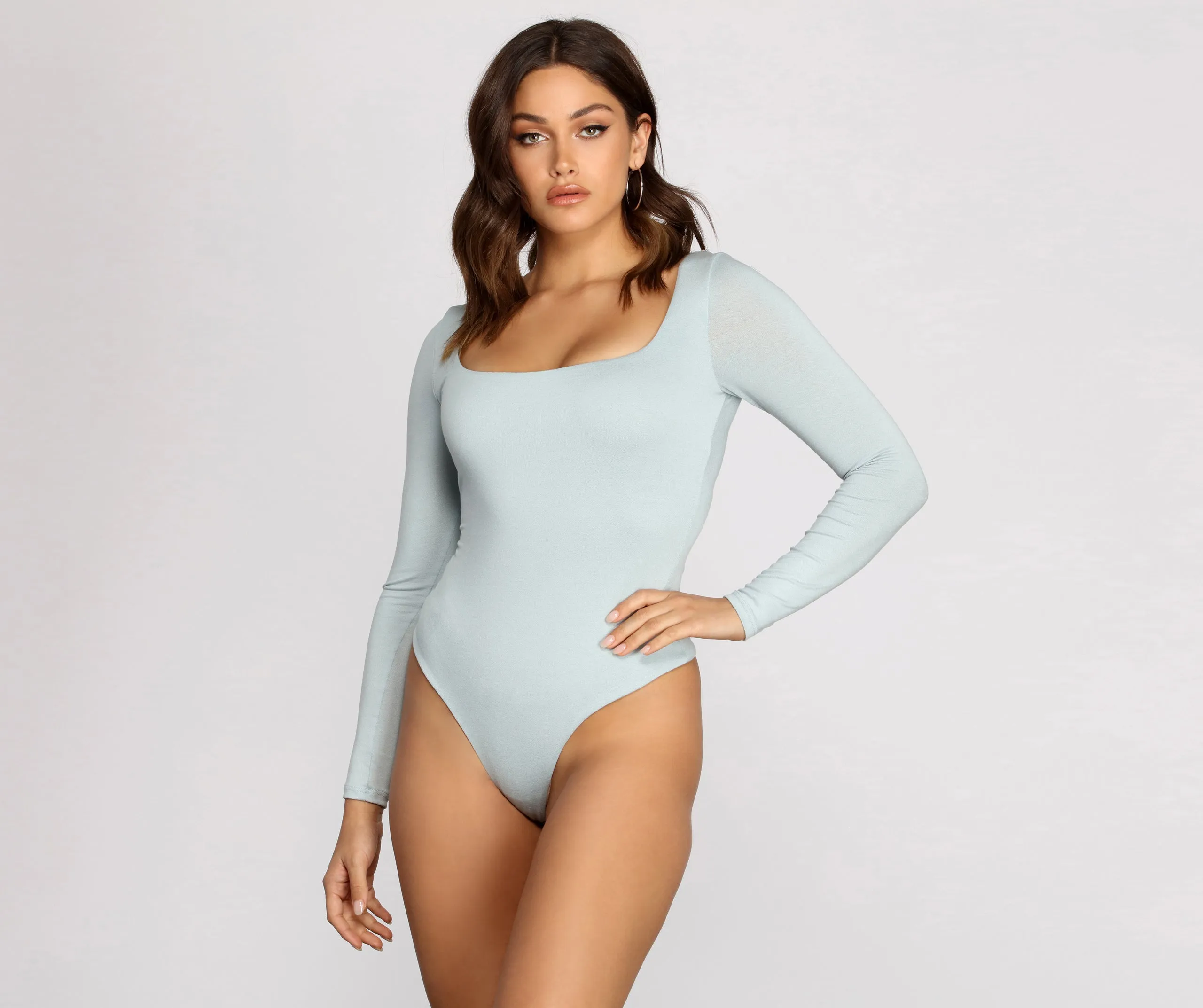 Feelin' Knit Long Sleeve Bodysuit