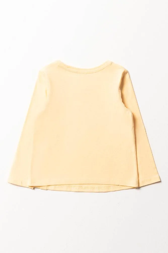 Flower Long Sleeve T-Shirt Yellow