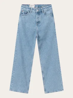 GALE straight mid-rise bleached stonewash 5-pocket jeans REBORN - Bleached Stonewash