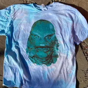 Gill-Man blue tie dye shirt (XXL)