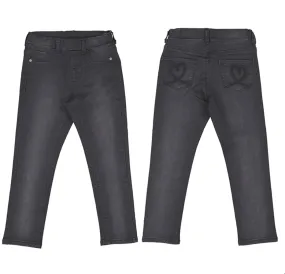 Girls Basic Denim Jeans- Black