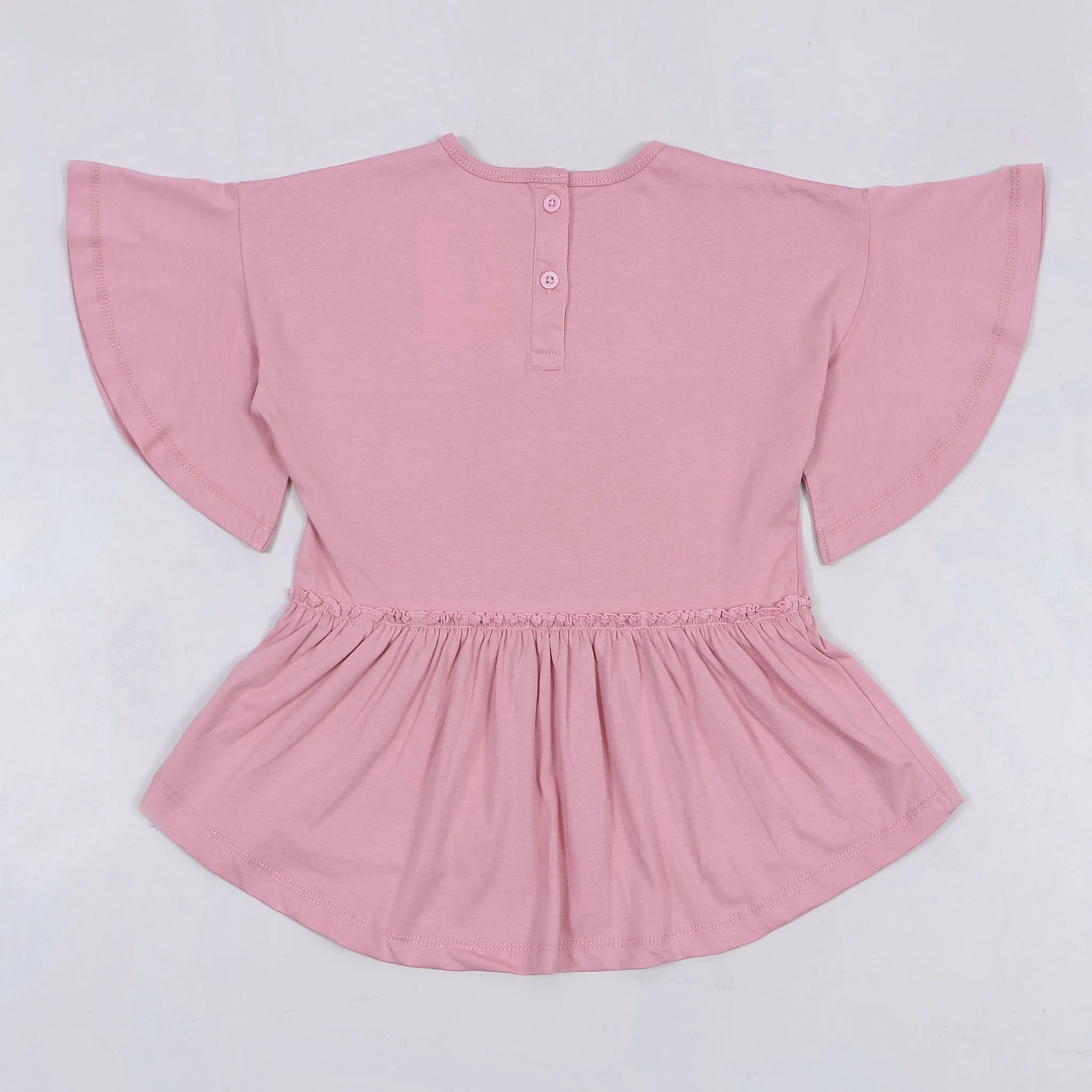 Girls Heart Frill Hem Top