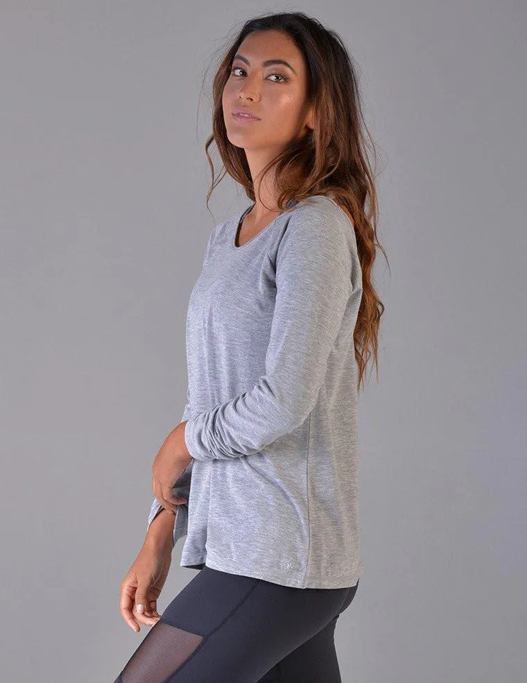 Glyder Vata Long Sleeve - Grey Heather