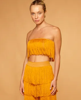 Gold Moroccan Fringes Top