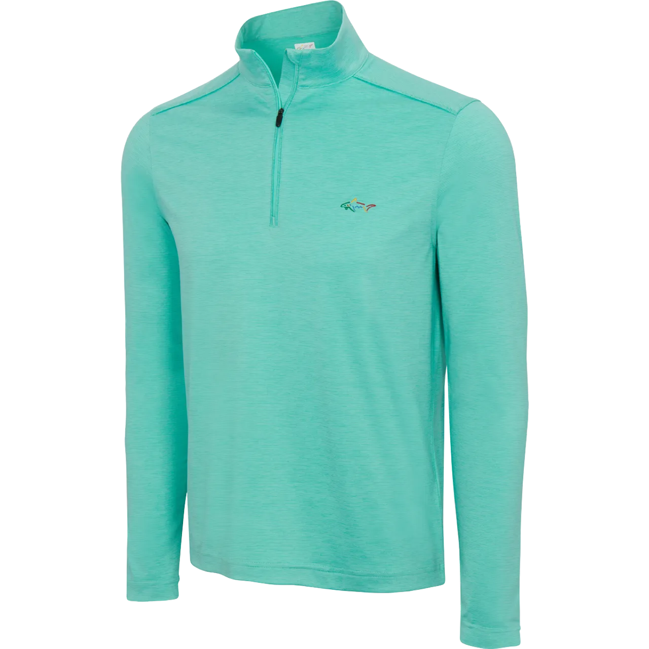 GREG NORMAN Cozy Stripe Jersey Quarter Zip