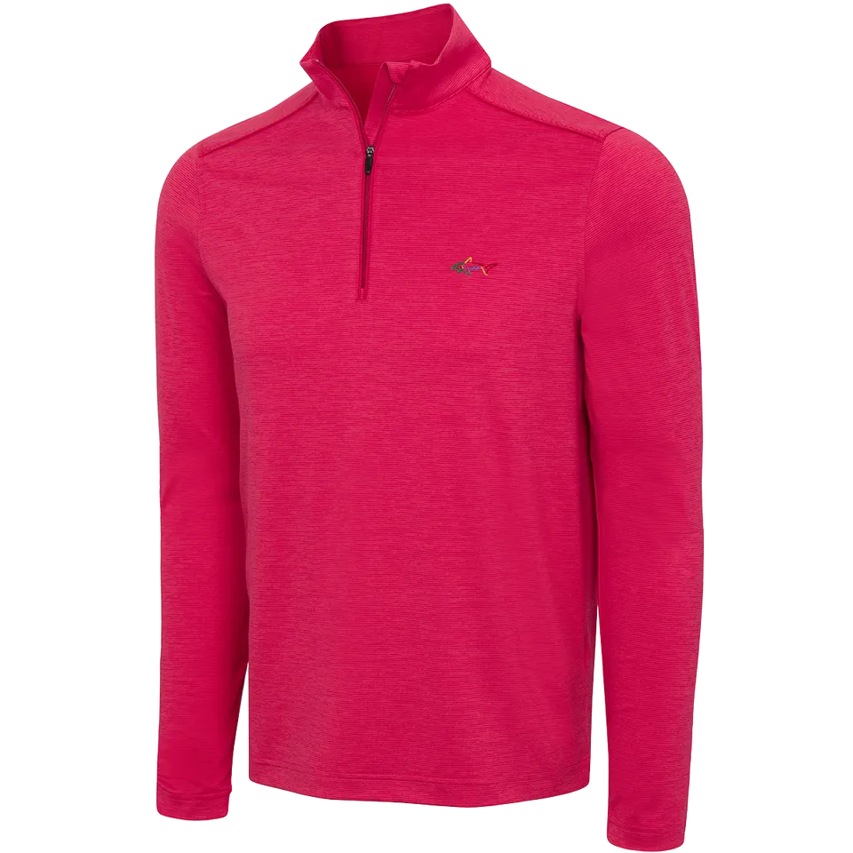 GREG NORMAN Cozy Stripe Jersey Quarter Zip