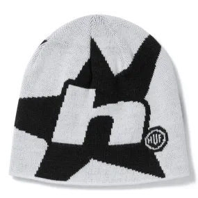 H star beanie - White