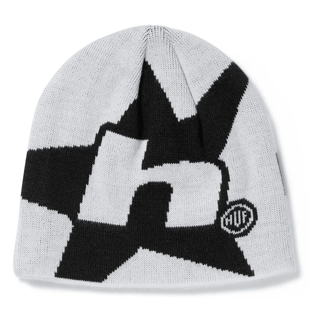 H star beanie - White