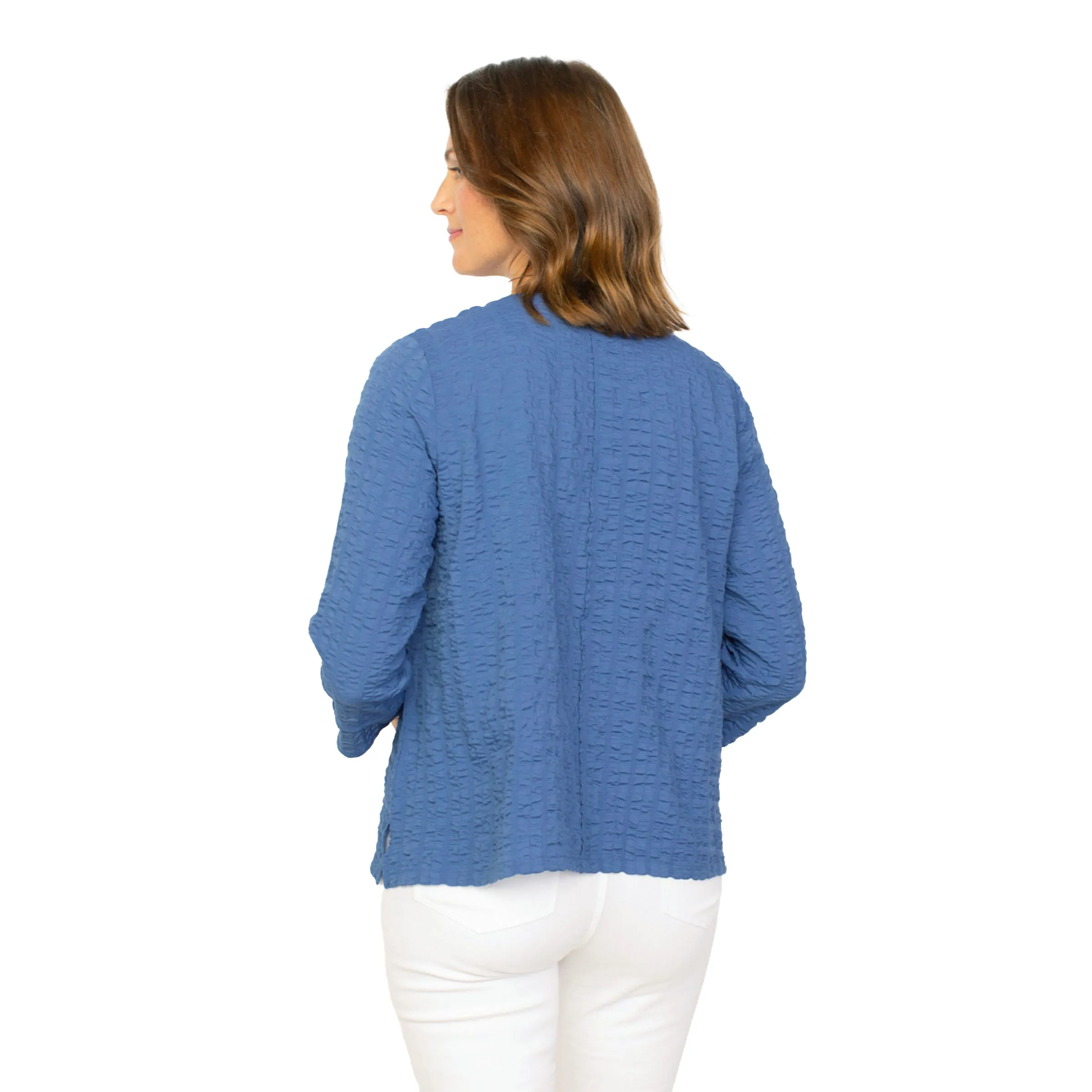 Habitat Pucker Weave Solid Seam Pullover - 23711