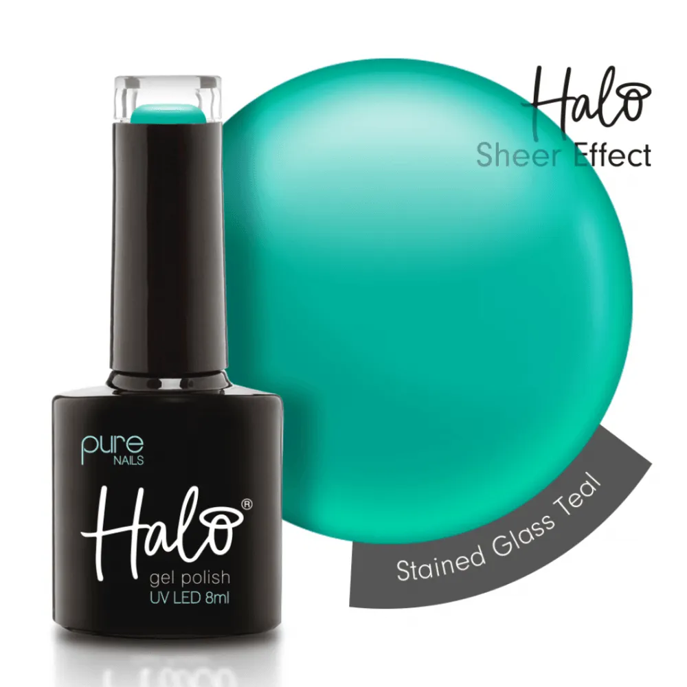 Halo Stained Glass Teal Gel Polish 8ml