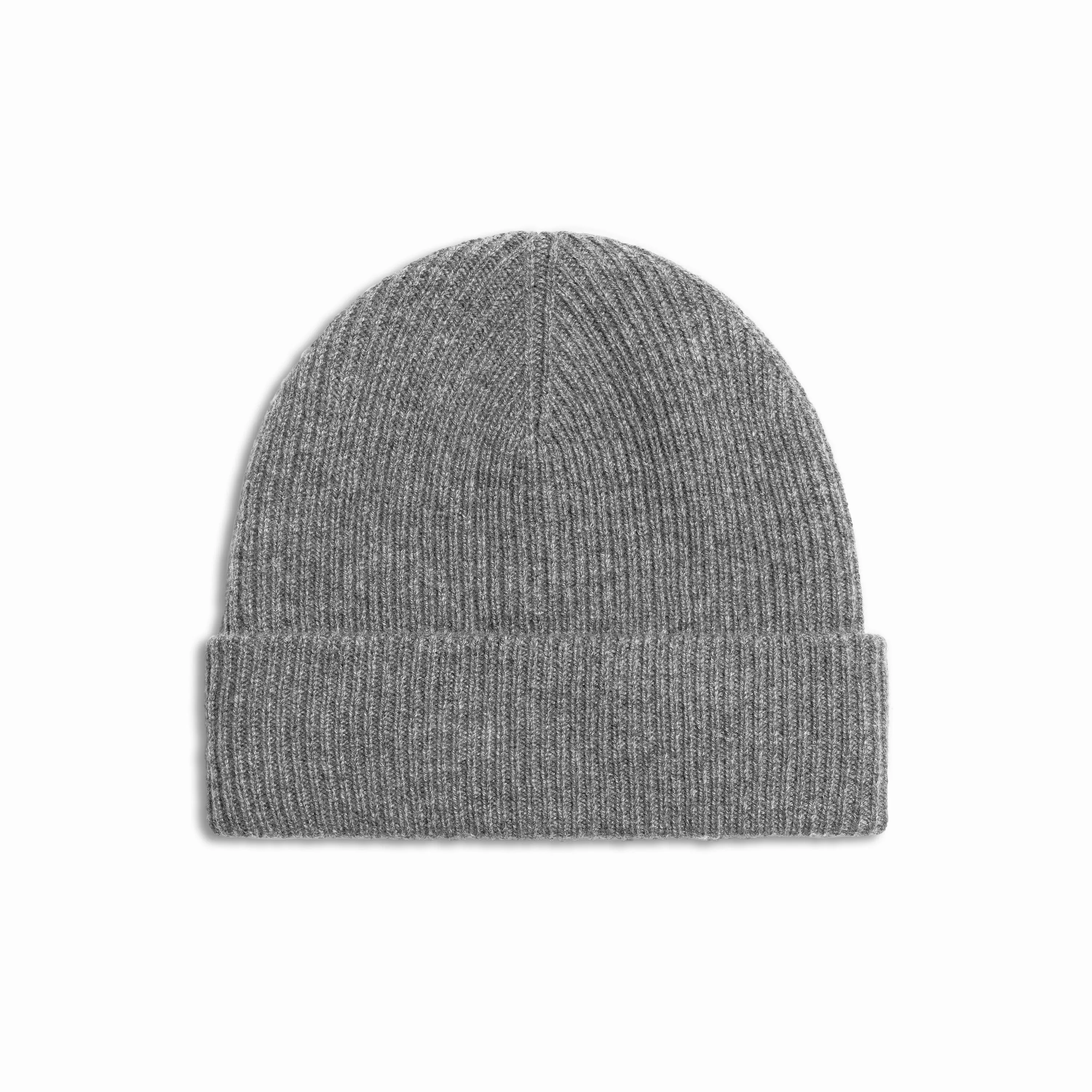 Heather Grey Cashmere Wool Beanie