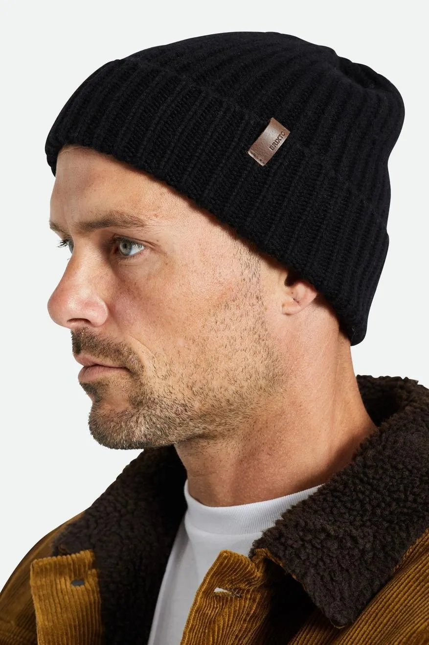 Heist Reserve Cashmere Beanie - Black