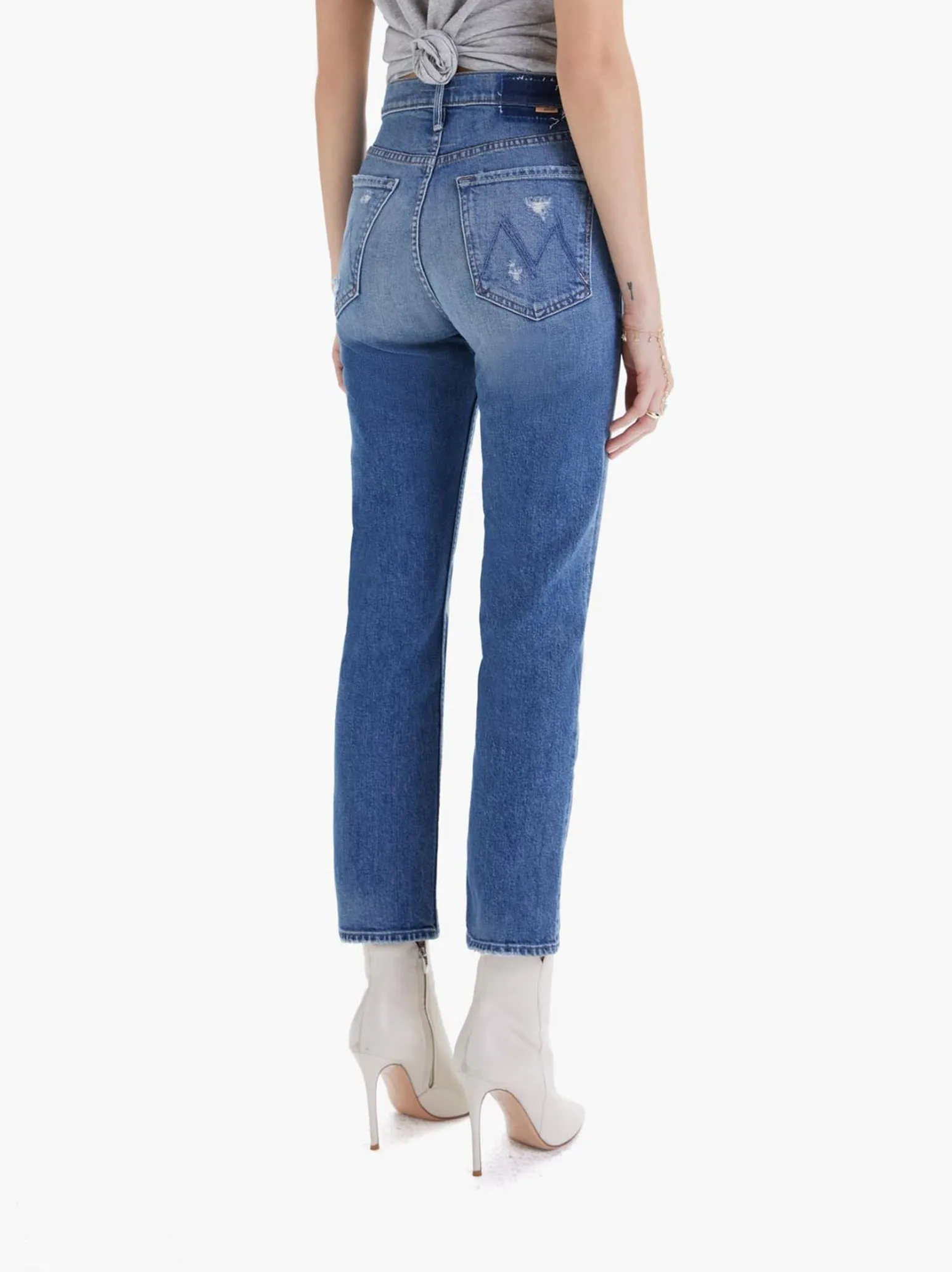 High Waisted Rider Ankle Jean