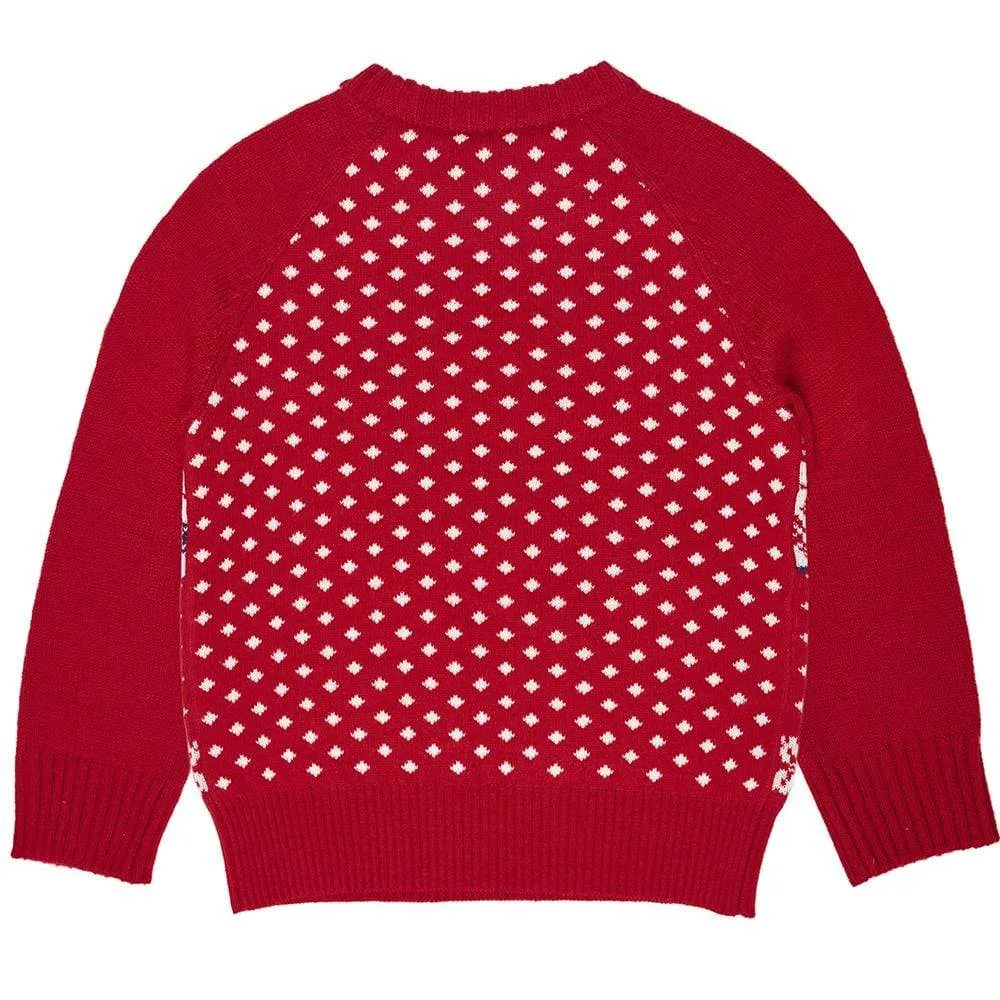 Holiday Family Matching Sweater in Tango Red