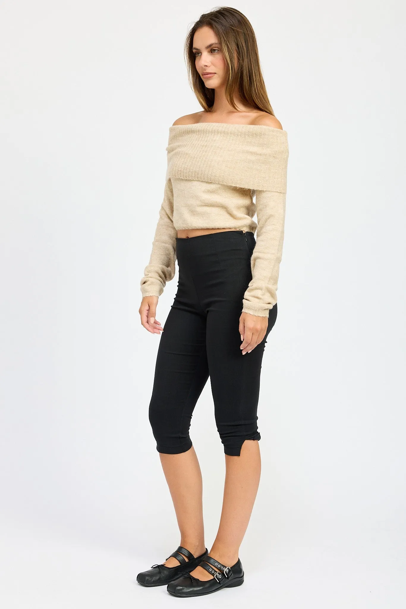 Honeycomb Off The Shoulder Sweater