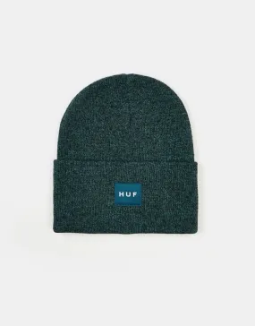 HUF Melange Box Logo Beanie - Pine